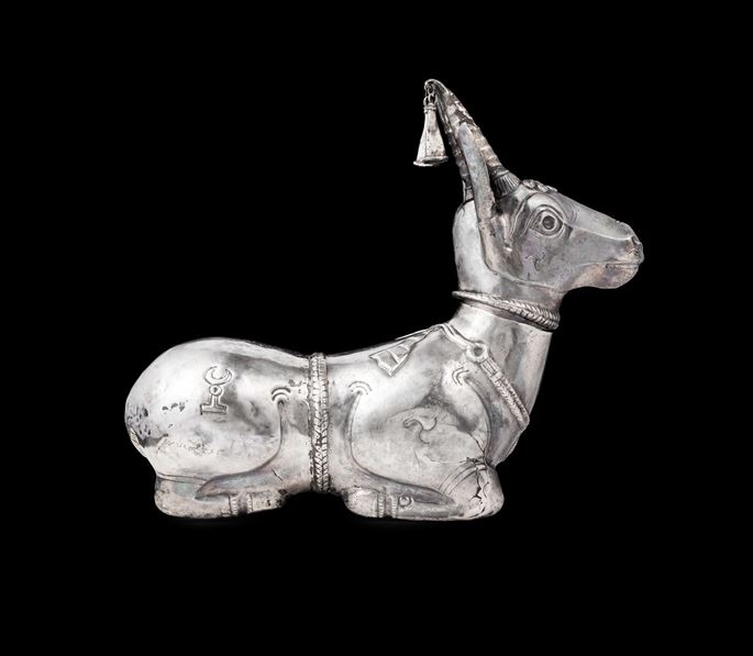 Inscribed Rhyton in the Shape of a Reclining Saiga Antelope | MasterArt